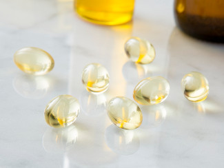 A photo of omega-3 supplements.