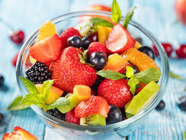 A bowl of inflammation fighting fruit.