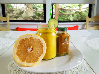 “Liquid Sunshine” (AKA Golden Beet and Turmeric Anti-Inflammatory Smoothie)