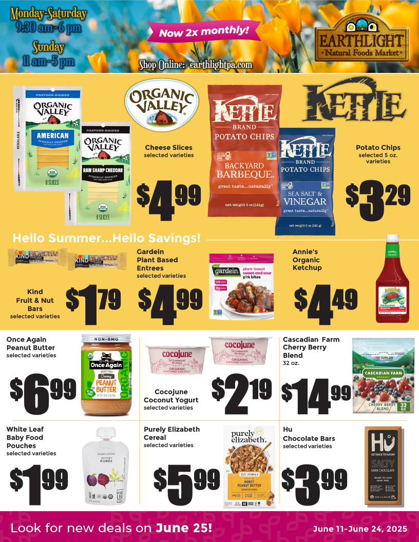 Page one of the June Flyer